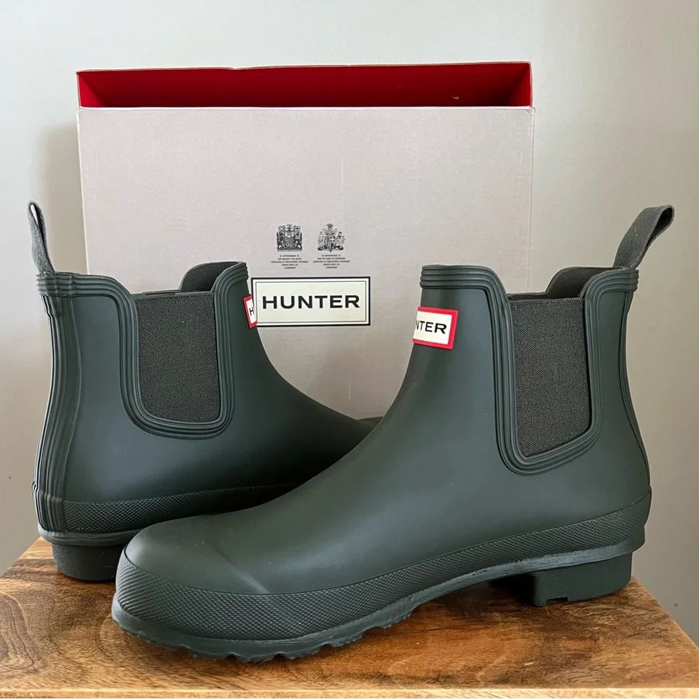 HUNTER| Original Chelsea Dark Olive - Picture 1 of 12
